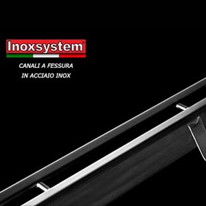 Canaline inox a fessura per drenaggio acqua Canaline inox a fessura per drenaggio acqua