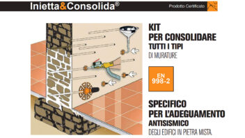 Consolida Inietta&Consolida® Tecnored: il kit di consolidamento murature ad alta tecnologia