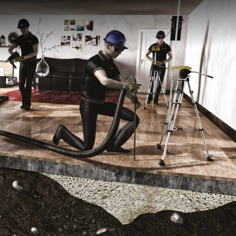 Soil Stabilization: Consolidamento e stabilizzazione di pavimenti residenziali