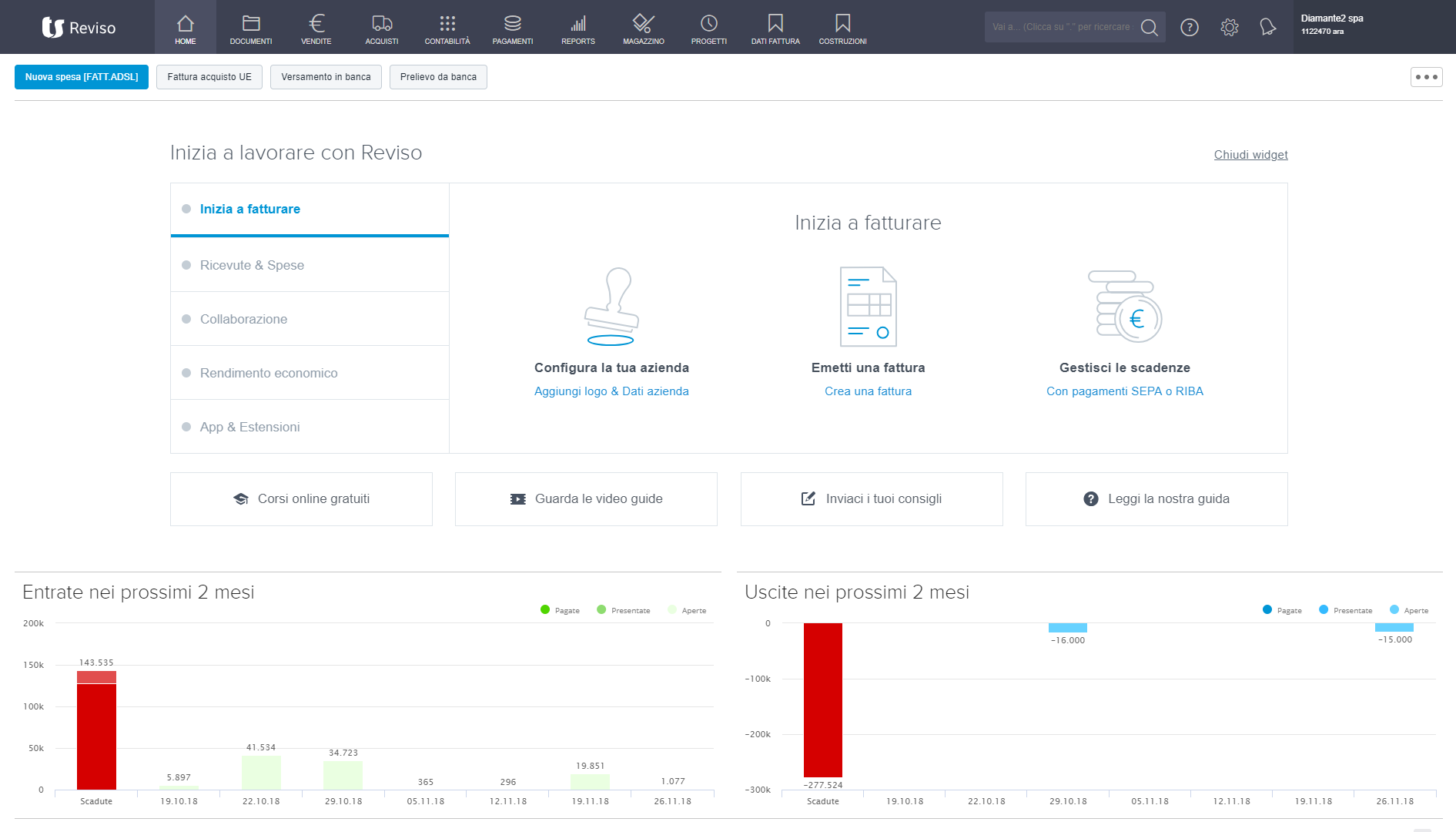 Reviso software gestionale in cloud: contabilità, fatturazione elettronica pmi e professionisti
