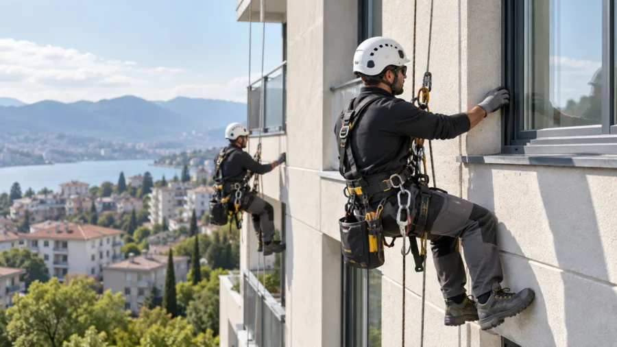 Edilizia acrobatica: quando usare le funi, sicurezza, normativa e costi