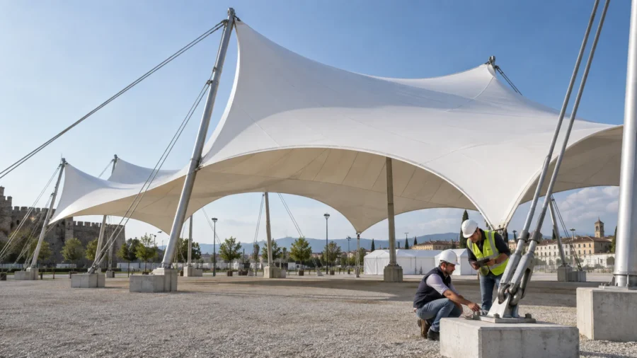 Tensostrutture: edilizia libera, CIL, permessi e sicurezza