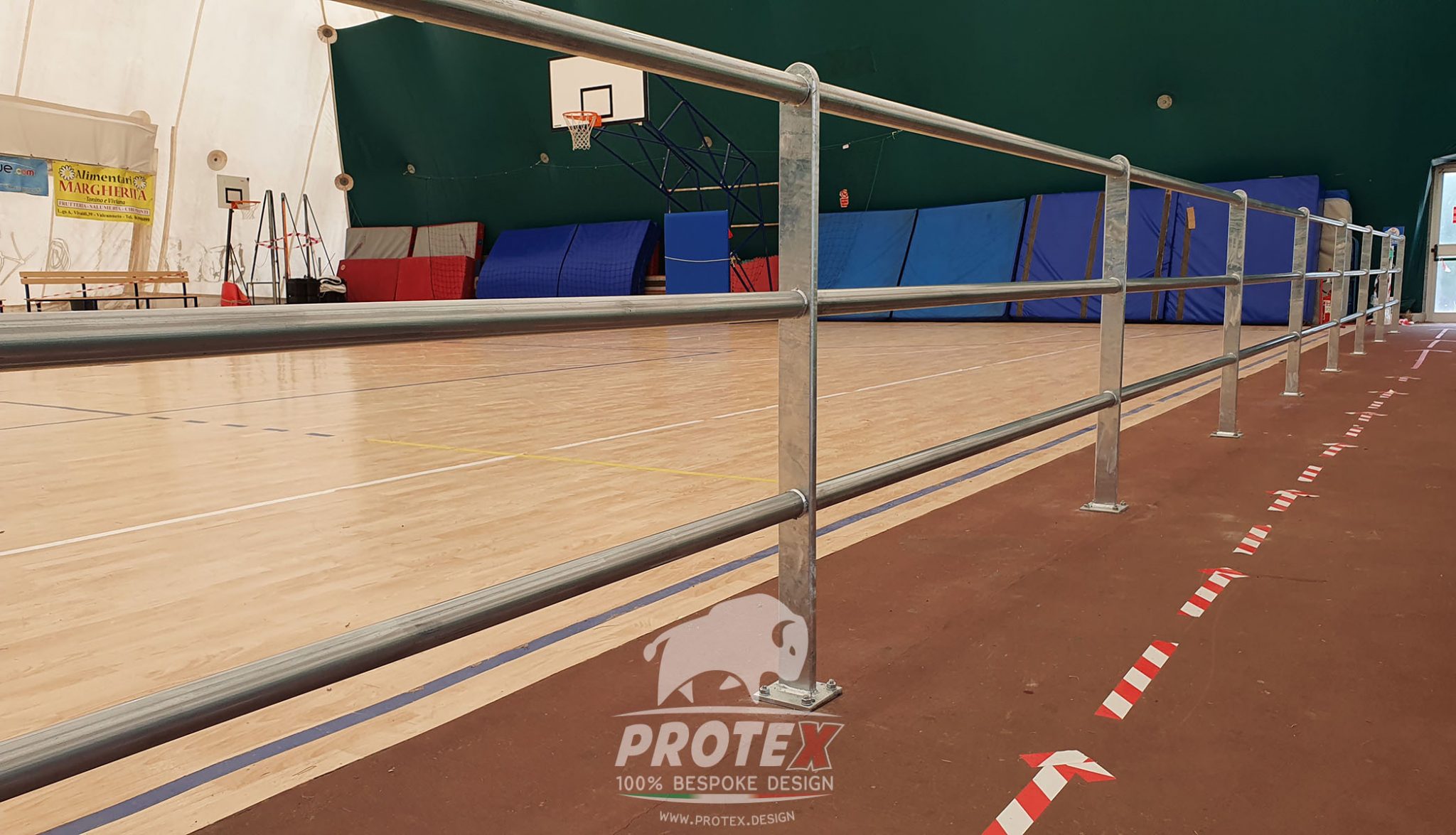 Balaustra per impianti sportivi