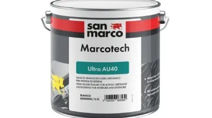MARCOTECH ULTRA AU40: Smalto semilucido all'acqua ad alta resistenza per interni ed esterni