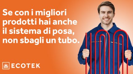 ECOTEK è il partner ideale per l’installazione di sistemi radianti innovativi e di qualità
