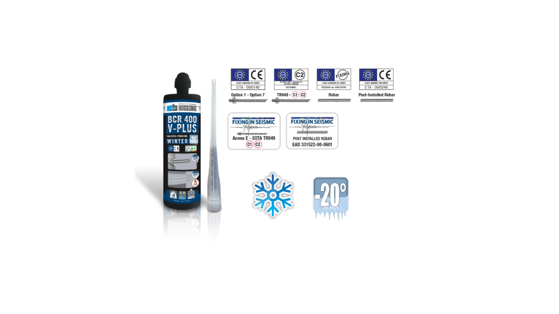 Ancorante chimico V-PLUS WINTER
