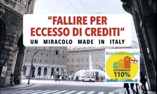 Edili in corteo a Genova: la rabbia contro i crediti incagliati