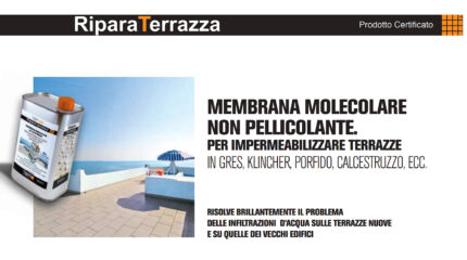 Ripara Terrazza TRP 650 Tecnored impermeabile protettivo trasparente