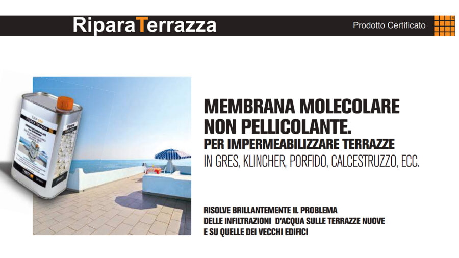 Ripara Terrazza TRP 650 Tecnored impermeabile protettivo trasparente Ripara Terrazza TRP 650 Tecnored impermeabile protettivo trasparente