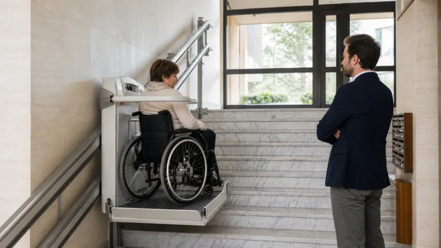 Montascale in condominio: maggioranze, spese e diritti delle persone disabili