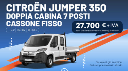 JUMPER DOPPIA CABINA 7 POSTI - CASSONE FISSO