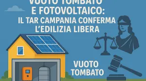 Demolizione bloccata: vuoto tombato e fotovoltaico sono edilizia libera
