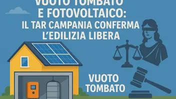 Demolizione bloccata: vuoto tombato e fotovoltaico sono edilizia libera