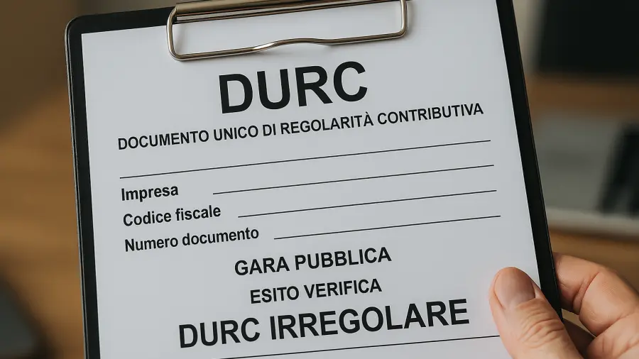 DURC irregolare: basta per essere esclusi da una gara pubblica?