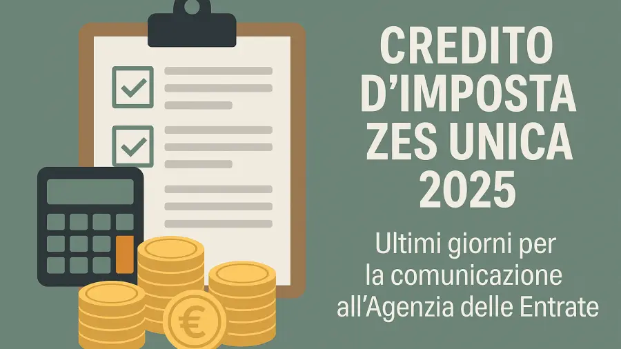 Ultimi giorni per accedere al credito d’imposta ZES: come fare