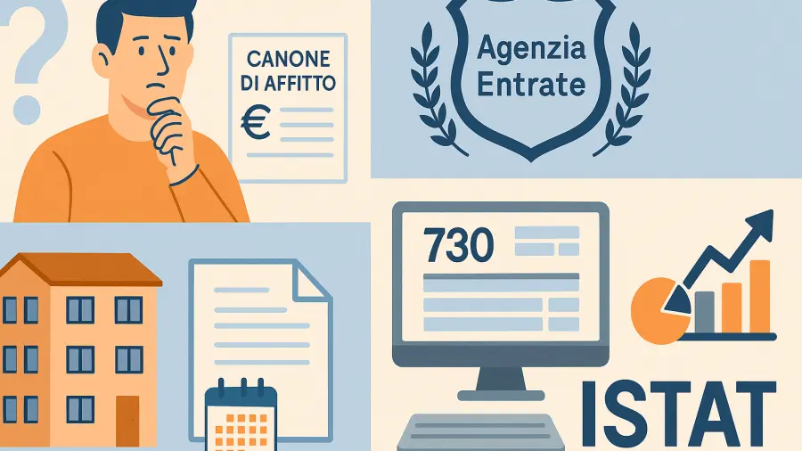 Affitto senza cedolare secca: come funziona l’adeguamento Istat nel 730
