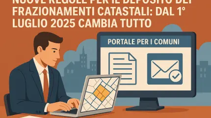 Frazionamenti catastali: dal 1° luglio 2025 cambia tutto
