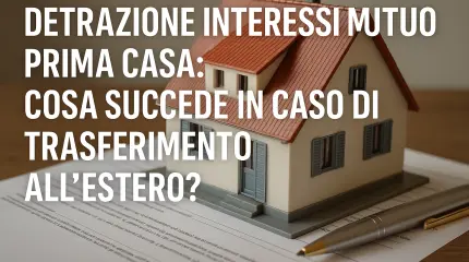 Detrazione interessi mutuo prima casa: cosa succede in caso di trasferimento all’estero?