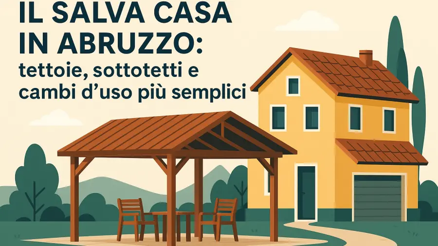 Salva Casa in Abruzzo: cosa cambia per tettoie, sottotetti e destinazioni d’uso