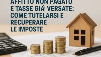 Affitto non pagato e tasse già versate: come recuperare le imposte