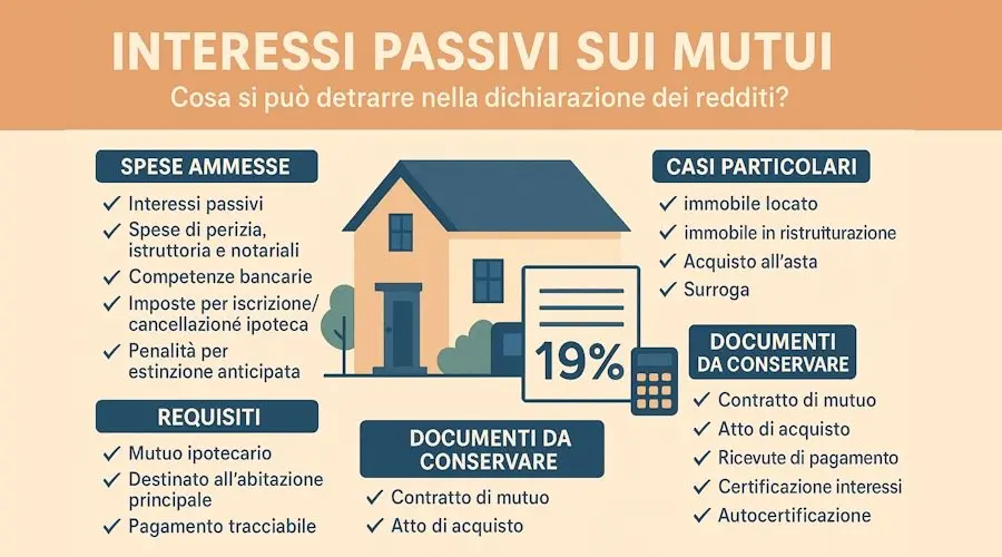 Come detrarre gli interessi del mutuo: guida completa ed aggiornata
