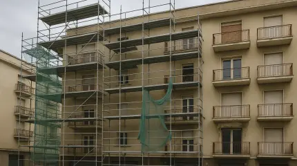 Ponteggi abbandonati e lavori mai finiti in condominio: smontare i ponteggi è un diritto se c’è pericolo