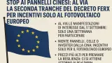FerX 2025: Incentivi solo al fotovoltaico europeo, stop alla Cina