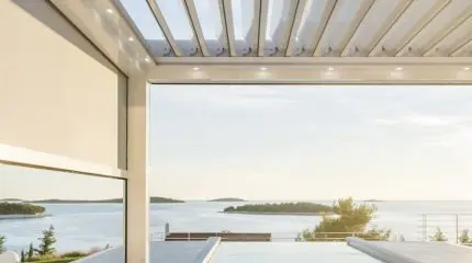 Le pergole bioclimatiche Twist e Varia di Gibus possono coprire da oggi spazi ancor più ampi