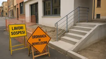 Quando l’edilizia “libera” non è così libera: rampa e porta realizzate senza permesso