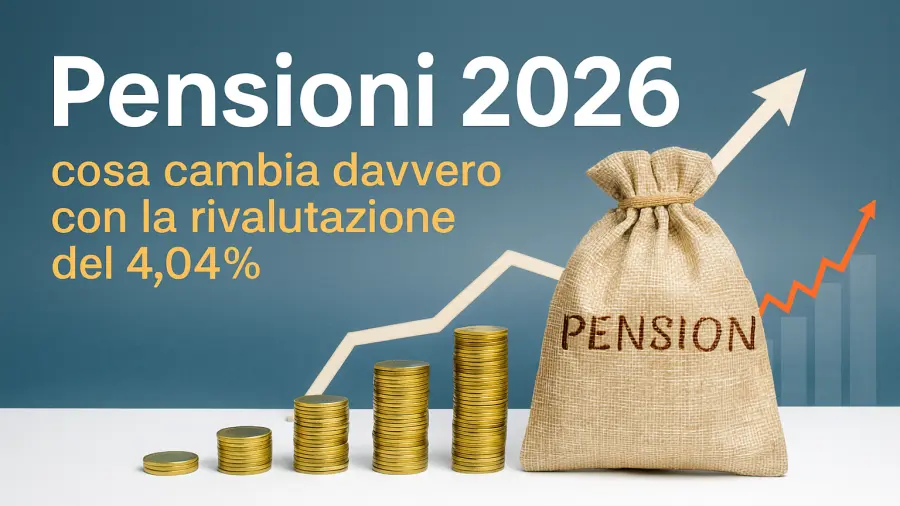 Pensioni 2026: cosa cambia davvero con la rivalutazione del 4,04%