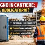 Bagno in cantiere: quando è davvero obbligatorio e cosa dice la legge