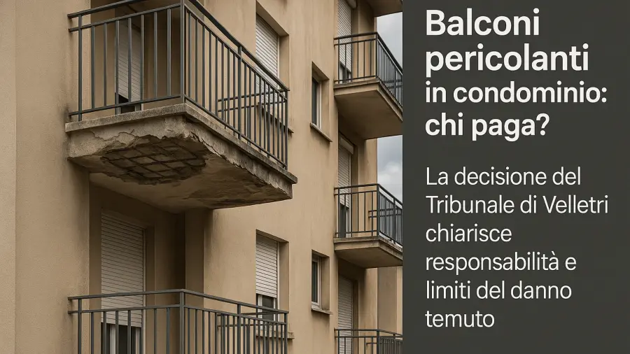 Balconi degradati e responsabilità: l’ordinanza che chiarisce i doveri dei proprietari Balconi degradati e responsabilità: l’ordinanza che chiarisce i doveri dei proprietari