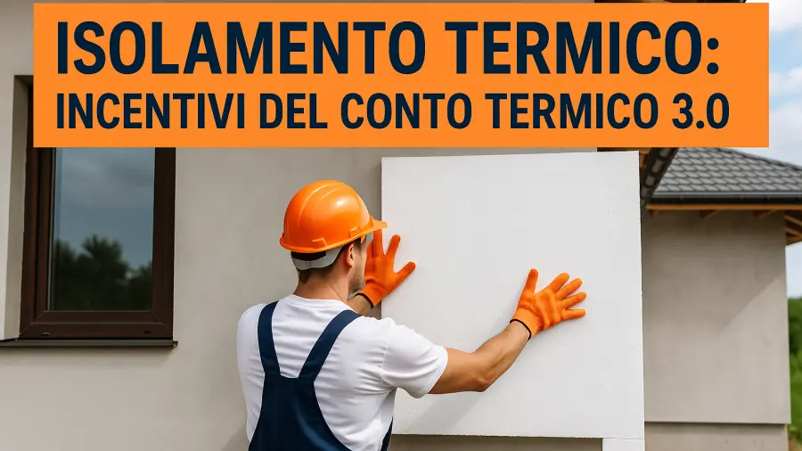 Isolamento termico e Conto Termico 3.0: tutti gli interventi ammessi