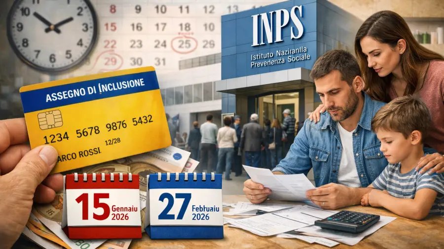 Assegno di inclusione 2026: calendario ufficiale dei pagamenti e date da segnare Assegno di inclusione 2026: calendario ufficiale dei pagamenti e date da segnare