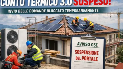 Boom di richieste per il Conto Termico 3.0: il GSE sospende l’invio delle domande