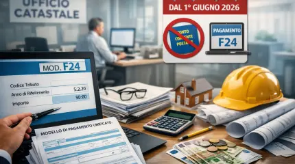 Tributi catastali 2026: stop ai conti postali e obbligo F24