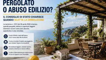 Tettoie e pergolati: il Consiglio di Stato chiarisce quando serve il permesso