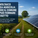 Impianti fotovoltaici e Comuni: il Consiglio di Stato ridisegna i limiti del veto locale