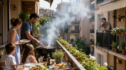 Barbecue: il vicino può fartelo spegnere? Cosa dice la legge su fumo, odori e liti condominiali