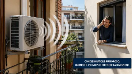 Rumore del climatizzatore: quali sono i limiti di legge? quando il vicino può ottenere la rimozione