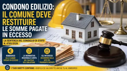 Condono edilizio, il Comune deve restituire le somme pagate in eccesso: la decisione del Consiglio di Stato