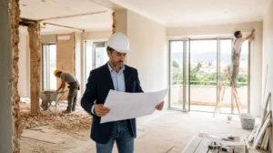 Ristrutturazione di un appartamento con direttore dei lavori e operai