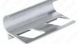 Profilo Alluminio Paragradino Arrotondato 12 mm