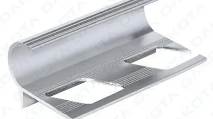 Profilo Alluminio Paragradino Arrotondato 12 mm