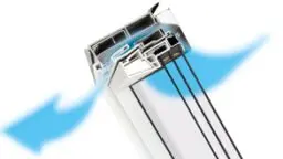 Finestra a doppia apertura in PVC FAKRO PPP-V MAX
