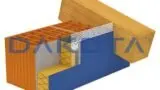 Profilo di Chiusura Cappotto in PVC con rete per Sottotetto