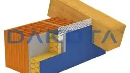 Profilo di Chiusura Cappotto in PVC con rete per Sottotetto