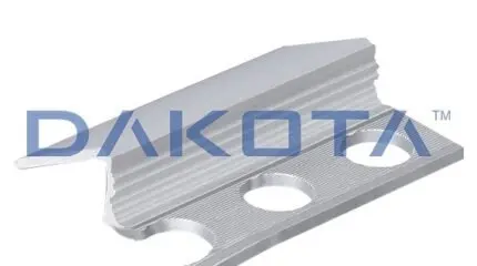 Terminale Alluminio Argento e Ottone Lucido da 10,0 mm