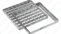 Griglia Zincata Quadrata con Telaio
