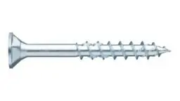 ASSY® 4 CSMP Vite universale Acciaio zincato, filetto parziale, testa piana svasata con tasche raccoglitrucioli sottotesta